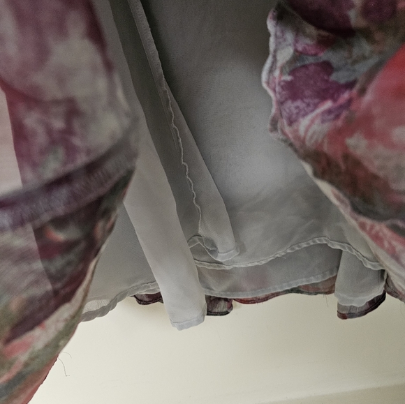 Beautiful  Vintage Watercolor patterned skirt - Picture 2 of 7